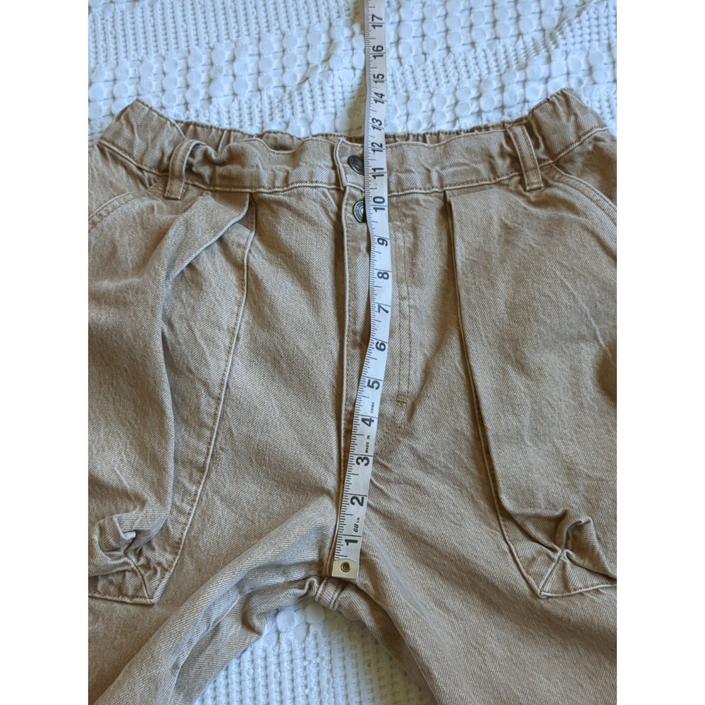 NWOT We The Free Marx Slouchy Cargo Jeans Size 27 Tan 29X28 - Picture 12 of 16